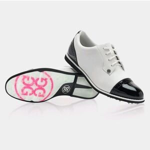G/FORE Women's White and Black  Golf Sneakers
